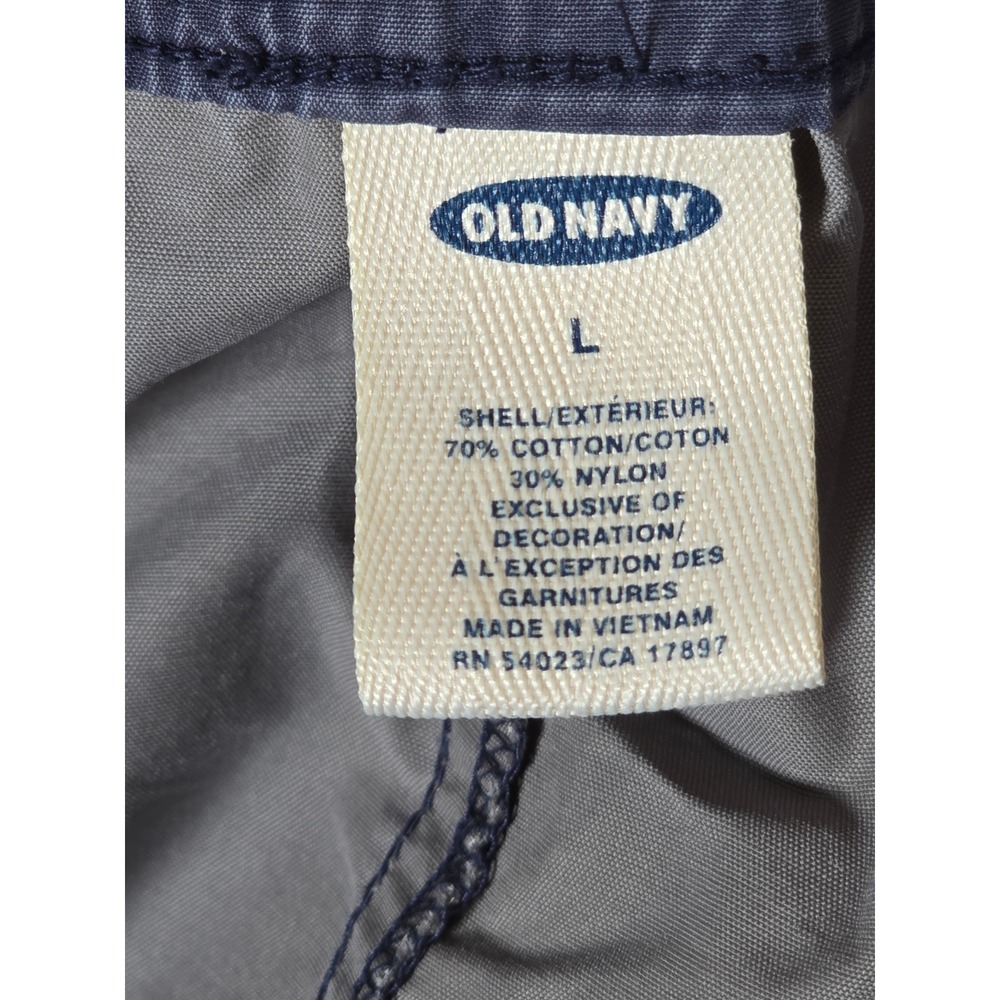 Old Navy Trek Cargo Shorts Gray Mens Large Y2K Techwear Baggy Gorpcore Belted - Picture 13 of 14